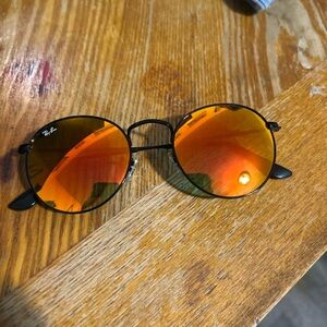 Ray-Ban Sunglasses with Fiery Orange Lenses